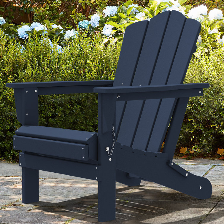 Rosecliff Heights High Density Polyethylene Folding Adirondack Chair Reviews Wayfair